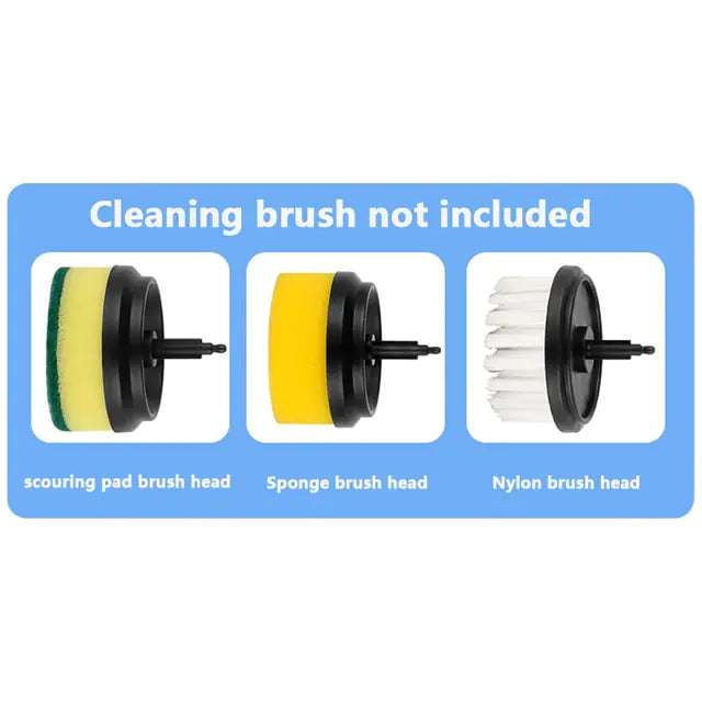 BluMUrban Electric Cleaning Brush 3 Brush Heads Cleaner Multifunctional