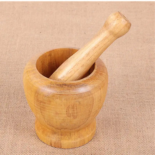 BluMUrban Kitchen Gadgets Wooden Garlic Masher